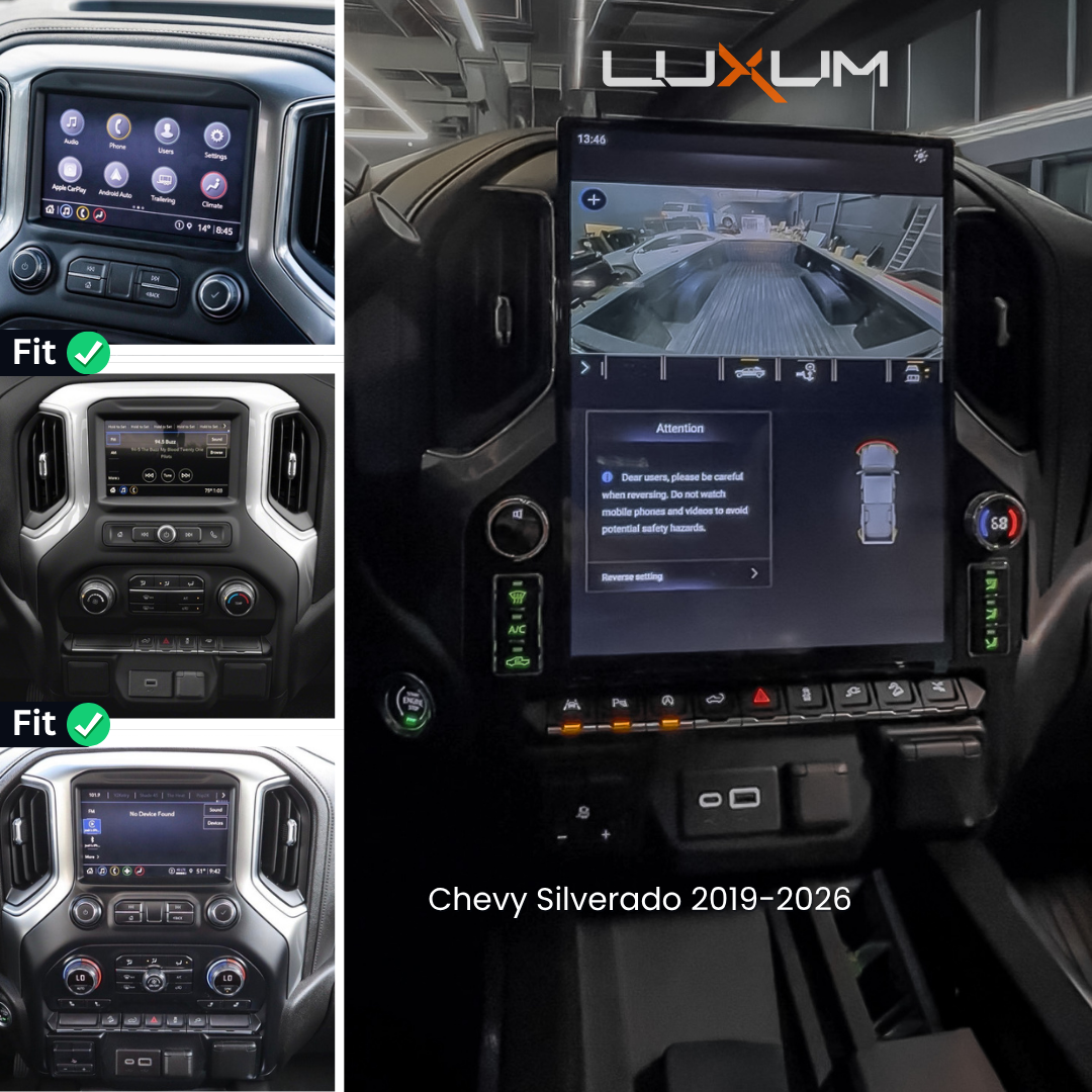 15,6" CHEVROLET SILVERADO / SIERRA / DENALI (2019-2026) LUXUM Screen
