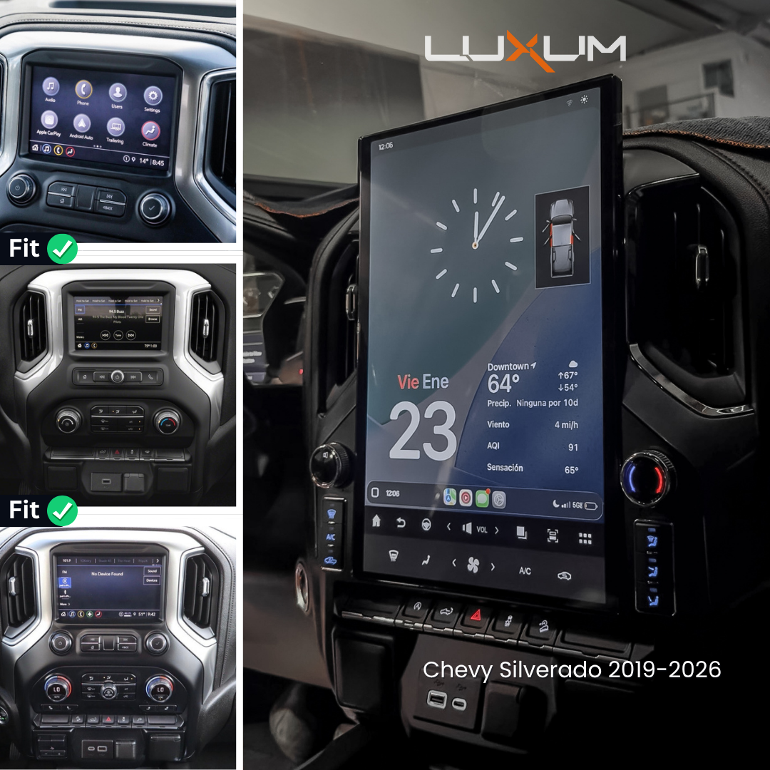 17" CHEVROLET SILVERADO / SIERRA / DENALI (2019-2026) LUXUM Screen